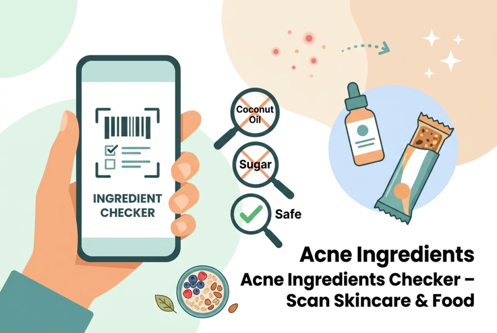 Struggling with Acne? Use an Acne Ingredients Checker for Your Skin and Food